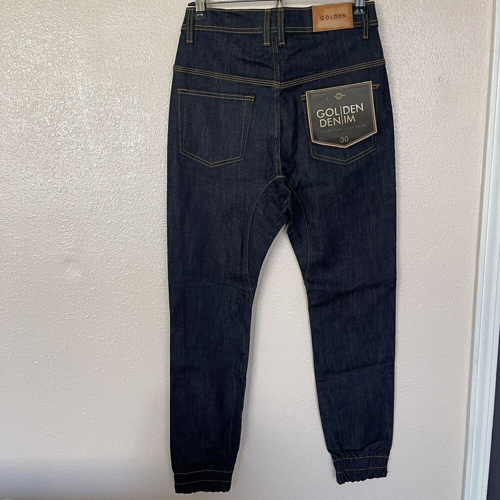 NEW Golden Denim Men’s Jogger Jeans Size 30 Made in USA - Picture 2 of 8